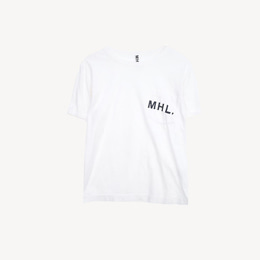 [중고] MHL 마가렛호웰 포켓로고 반팔 티셔츠 WOMAN_S