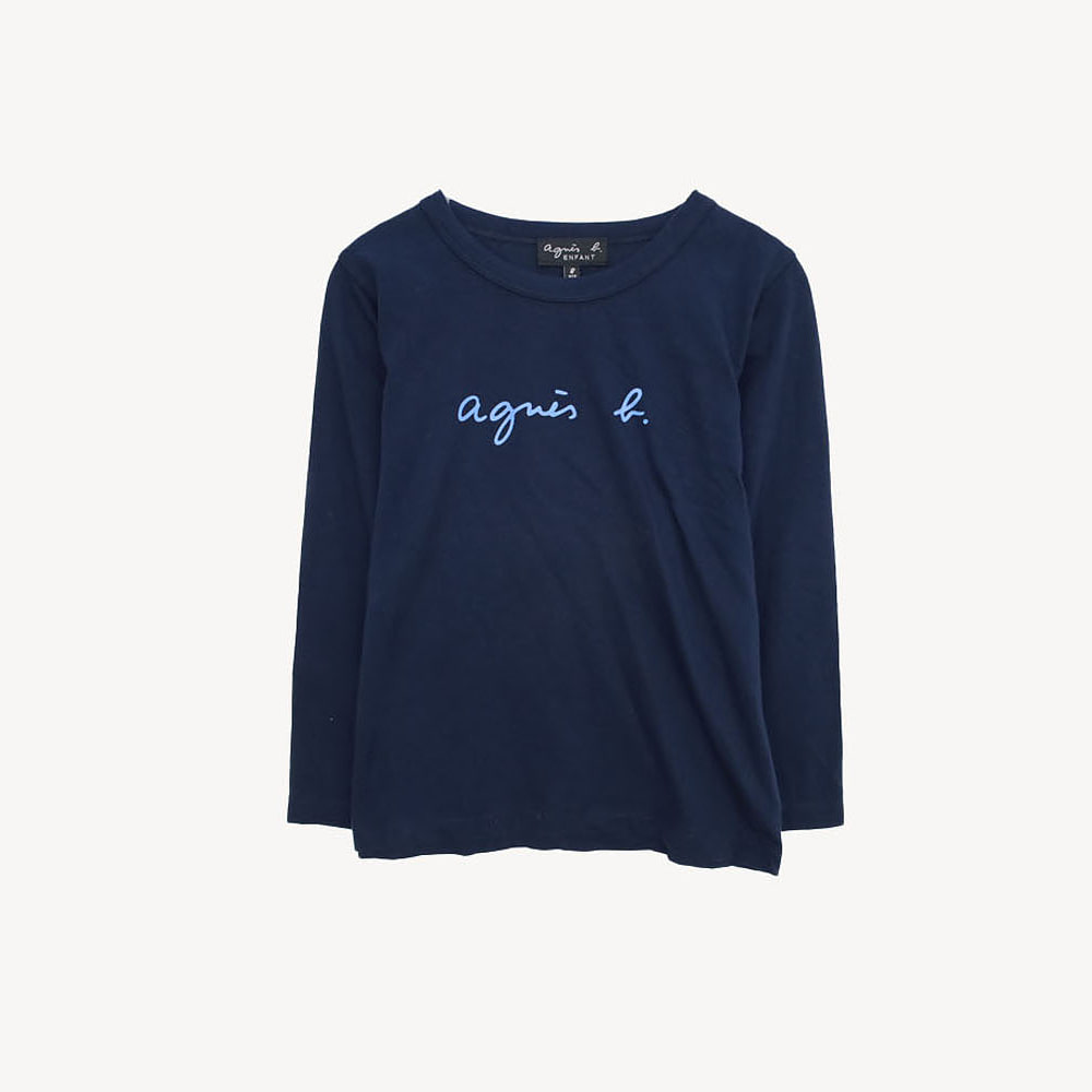 [새제품] AGNES B 아네스베 로고 티셔츠 KIDS_8Y