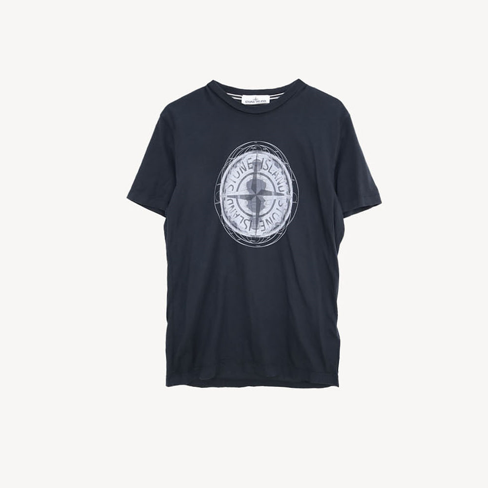 STONE ISLAND 스톤아일랜드 슬림핏 반팔 티셔츠 MAN_M