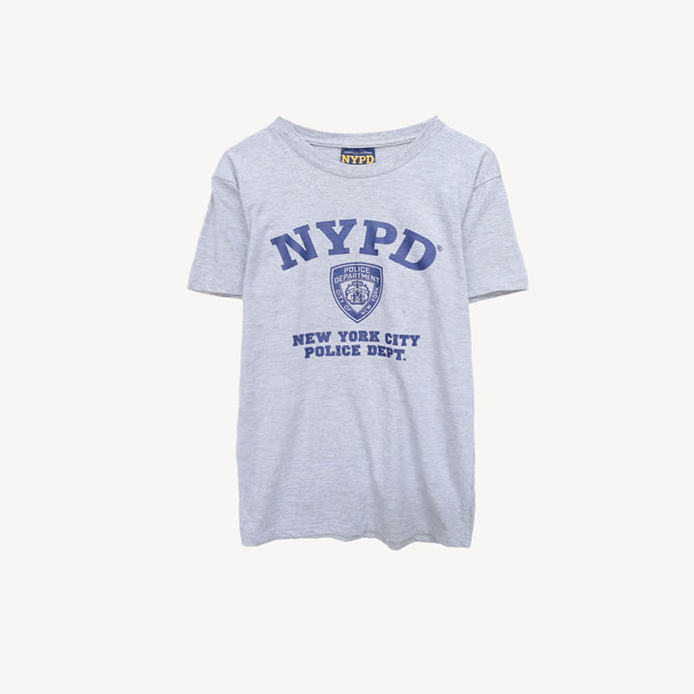 NYPD 로고 프린팅 반팔 티셔츠 MAN_S